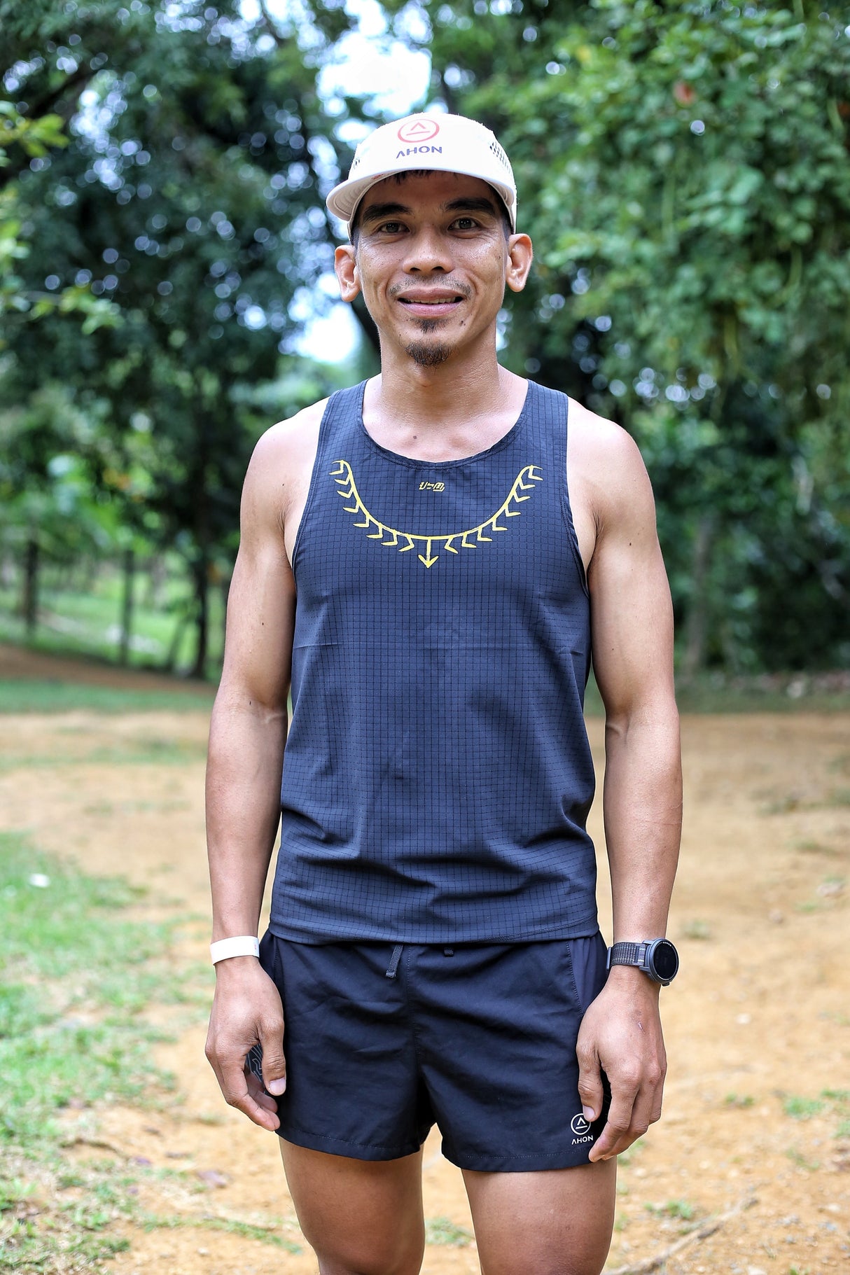 Koling Super Light Singlet (black/gray) - unisex - Ahon.ph